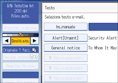 Illustrazione pannello operativo