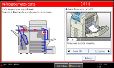 Illustrazione schermata pannello operativo