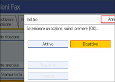 Illustrazione schermata pannello di controllo