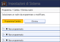Illustrazione schermata pannello di controllo