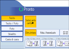 Illustrazione schermata pannello di controllo