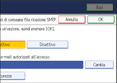 Illustrazione schermata pannello di controllo