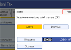 Illustrazione schermata pannello di controllo