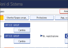 Illustrazione schermata pannello di controllo