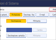 Illustrazione schermata pannello di controllo