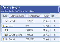 Schermafbeelding bedieningspaneel