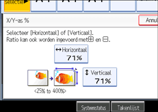 Schermafbeelding bedieningspaneel