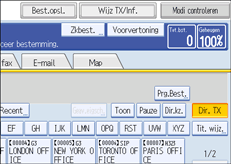 Schermafbeelding Bedieningspaneel