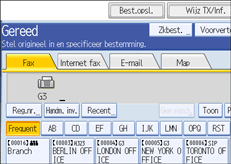 Schermafbeelding Bedieningspaneel
