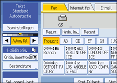 Schermafbeelding Bedieningspaneel