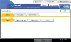 Schermafbeelding Bedieningspaneel