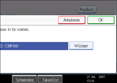 Schermafbeelding Bedieningspaneel