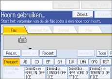 Schermafbeelding Bedieningspaneel