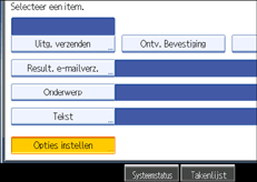 Schermafbeelding Bedieningspaneel