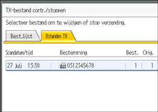 Schermafbeelding Bedieningspaneel