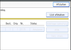 Schermafbeelding Bedieningspaneel