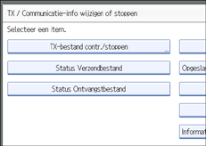 Schermafbeelding Bedieningspaneel