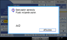 Schermafbeelding Bedieningspaneel