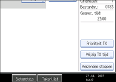 Schermafbeelding Bedieningspaneel