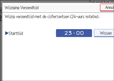 Schermafbeelding Bedieningspaneel
