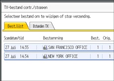 Schermafbeelding Bedieningspaneel