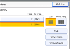 Schermafbeelding Bedieningspaneel
