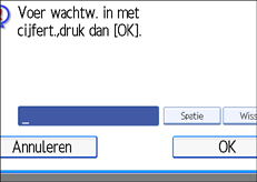 Schermafbeelding Bedieningspaneel