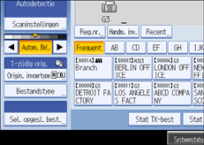 Schermafbeelding Bedieningspaneel