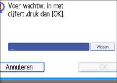 Schermafbeelding Bedieningspaneel