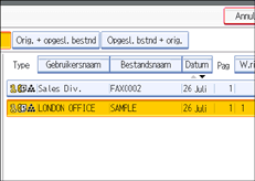 Schermafbeelding Bedieningspaneel