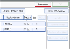 Schermafbeelding Bedieningspaneel