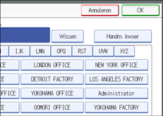 Schermafbeelding Bedieningspaneel