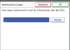 Schermafbeelding Bedieningspaneel