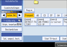 Schermafbeelding Bedieningspaneel