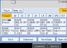 Schermafbeelding Bedieningspaneel