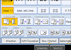 Schermafbeelding Bedieningspaneel