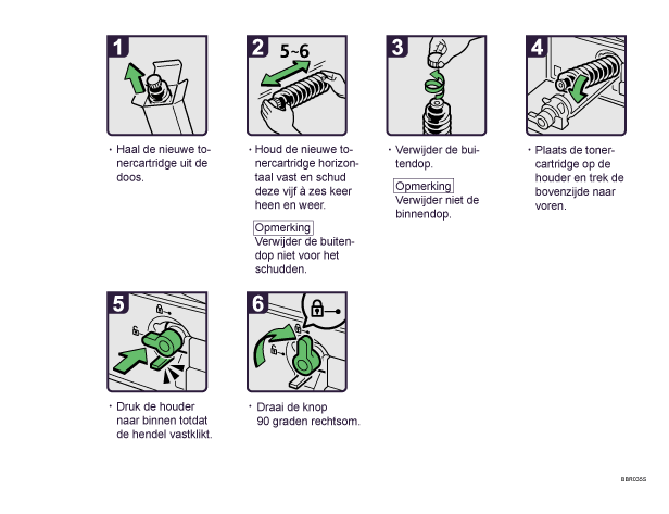 Schermafbeelding Bedieningsprocedure