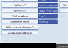 Schermafbeelding Bedieningspaneel