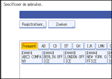 Schermafbeelding Bedieningspaneel