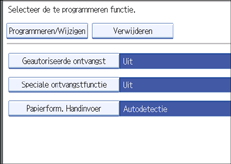 Schermafbeelding Bedieningspaneel