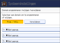 Schermafbeelding Bedieningspaneel
