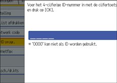 Schermafbeelding Bedieningspaneel