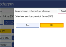 Schermafbeelding Bedieningspaneel