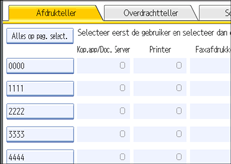 Schermafbeelding Bedieningspaneel