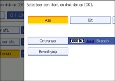 Schermafbeelding Bedieningspaneel