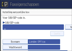 Schermafbeelding Bedieningspaneel