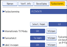 Schermafbeelding Bedieningspaneel