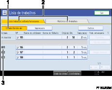Imagem do ecr&atilde; do painel de opera&ccedil;&otilde;es, imagem de destaque numerado