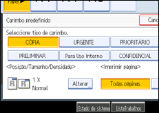 Imagem do ecr&atilde; do painel de opera&ccedil;&atilde;o
