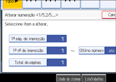 Imagem do ecr&atilde; do painel de opera&ccedil;&atilde;o
